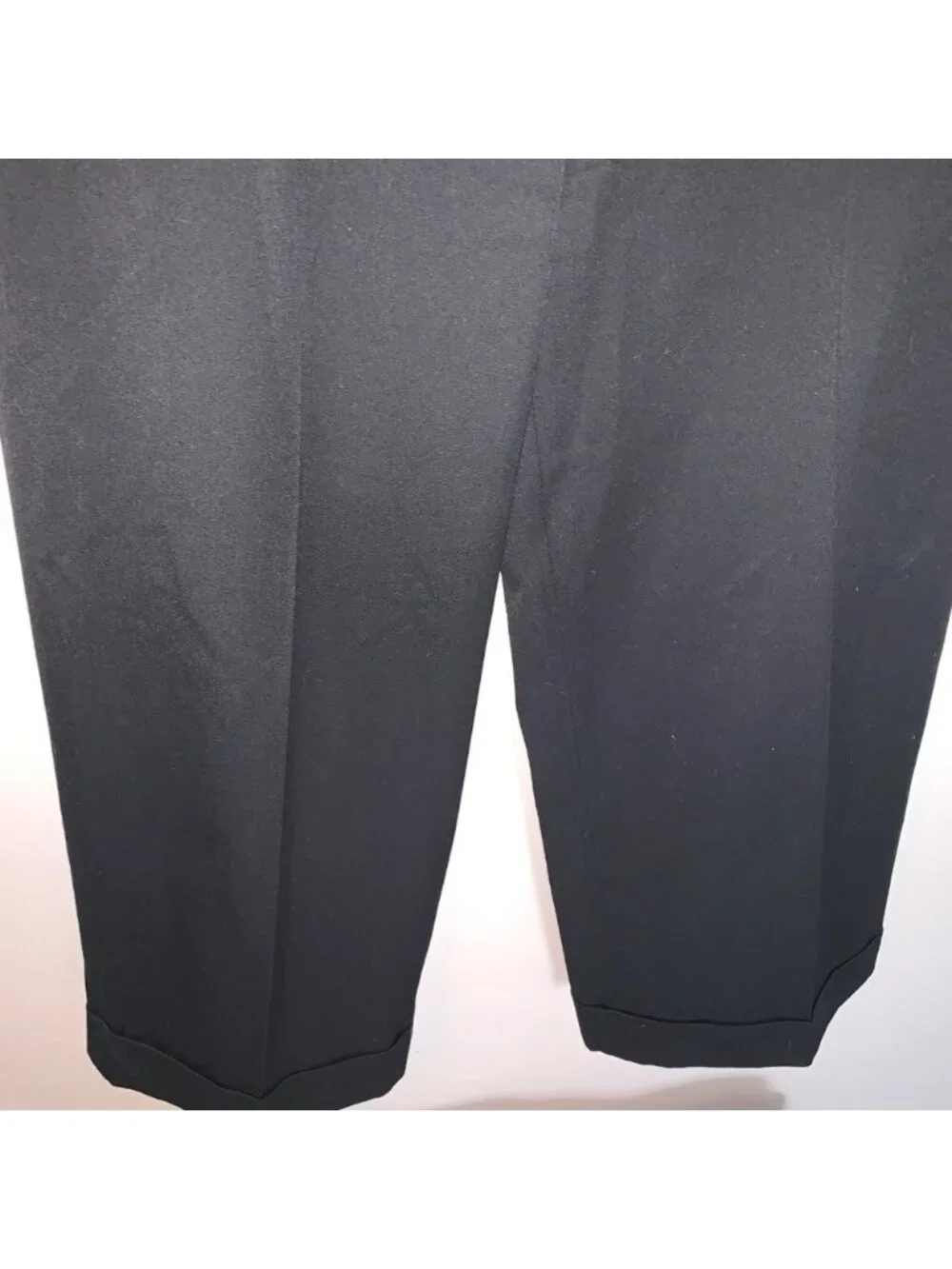 Kate Spade Black Cropped Wide Leg Trousers 8